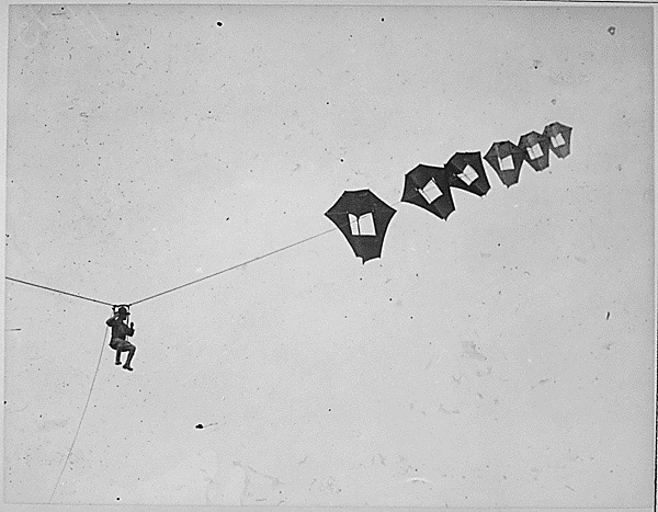 perkins man-carrying kite 1918